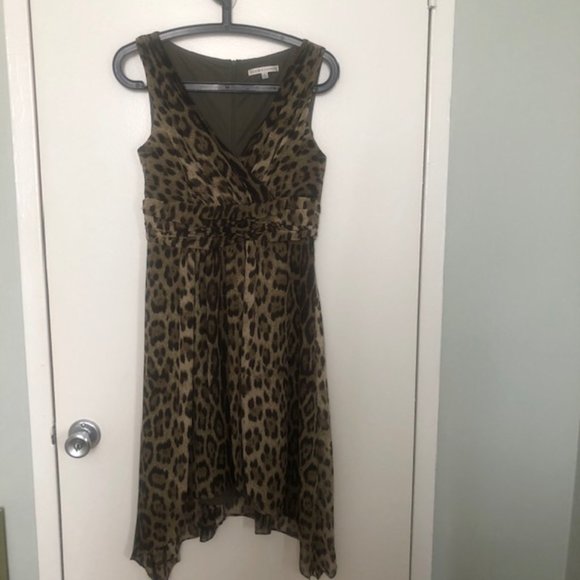 Sandra Darren Animal Print Dress - Picture 1 of 6